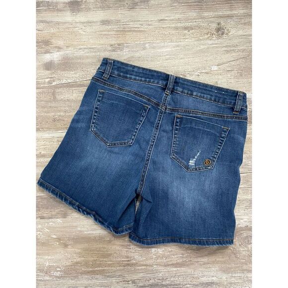 Indigo Rein Distressed Jean Shorts Boyfriend Women’s Junior’s Size 9 - Picture 4 of 4